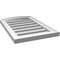 Ekena Millwork Arch Top Surface Mount PVC Gable Vent: Non-Functional, w/2"W x 1-1/2"P Brickmould Frame, 16"W x 22"H GVPAR16X2202SN - alternate 2